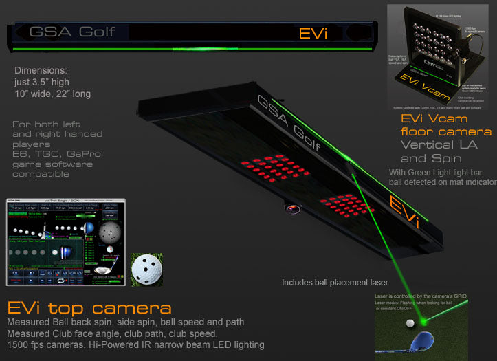 GSA Golf VisTrak EVi Launch Monitor