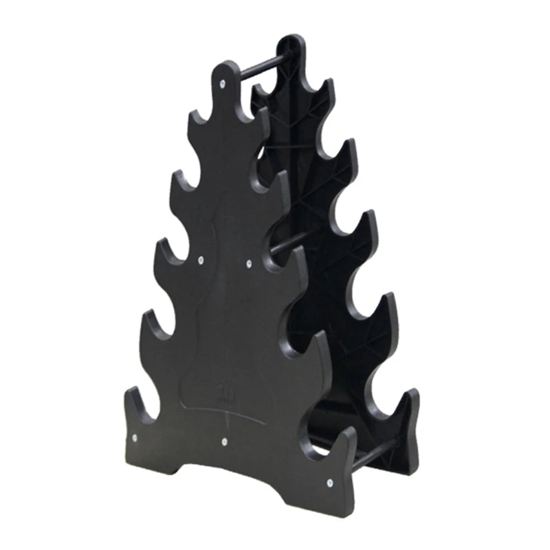 5 Tiers Weight Rack Weights Dumbbell Bracket Storage Rack Gym Dumbbell Stand R66E