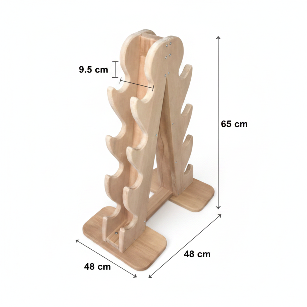 Dumbbell Rack , Wooden Dumbbell Rack, Home Gym Weight Rack , Dumbbell Weight Rack , Home Gym Weight Storage