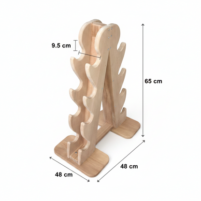 Dumbbell Rack , Wooden Dumbbell Rack, Home Gym Weight Rack , Dumbbell Weight Rack , Home Gym Weight Storage